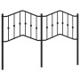 Cabecero de metal negro 135 cm de , Cabeceros y pies de cama - Ref: Foro24-373821, Precio: 33,75 €, Descuento: %