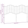 Cabecero de metal negro 135 cm de , Cabeceros y pies de cama - Ref: Foro24-373821, Precio: 33,75 €, Descuento: %