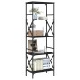 Librería de 5 estantes madera ingeniería negro 59x35x171 cm de , Librerías y estanterías - Ref: Foro24-837622, Precio: 60,75 ...