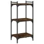 Bookcase with 3 shelves engineered wood smoked oak 40x30x86 cm by , Bookcases and shelves - Ref: Foro24-837629, Price: 35,03 ...