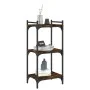 Bookcase with 3 shelves engineered wood smoked oak 40x30x86 cm by , Bookcases and shelves - Ref: Foro24-837629, Price: 35,03 ...
