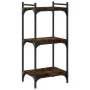 Bookcase with 3 shelves engineered wood smoked oak 40x30x86 cm by , Bookcases and shelves - Ref: Foro24-837629, Price: 35,03 ...