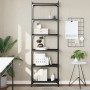 Librería de 6 estantes madera de ingeniería negro 60x30x188 cm de , Librerías y estanterías - Ref: Foro24-837662, Precio: 63,...