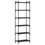 Librería de 6 estantes madera de ingeniería negro 60x30x188 cm de , Librerías y estanterías - Ref: Foro24-837662, Precio: 63,...