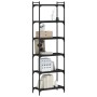 Librería de 6 estantes madera de ingeniería negro 60x30x188 cm de , Librerías y estanterías - Ref: Foro24-837662, Precio: 63,...