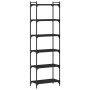 Librería de 6 estantes madera de ingeniería negro 60x30x188 cm de , Librerías y estanterías - Ref: Foro24-837662, Precio: 63,...