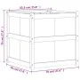 Jardinera de madera maciza Douglas 70x70x70 cm de , Maceteros y jardineras - Ref: Foro24-837437, Precio: 106,83 €, Descuento: %