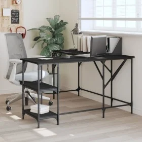 Black engineered wood desk 139x139x75 cm by , Desks - Ref: Foro24-837587, Price: 90,64 €, Discount: %