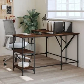 Escritorio madera de ingeniería roble marrón 139x139x75 cm de , Escritorios - Ref: Foro24-837591, Precio: 90,64 €, Descuento: %