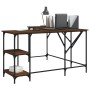 Escritorio madera de ingeniería roble marrón 139x139x75 cm de , Escritorios - Ref: Foro24-837591, Precio: 91,78 €, Descuento: %