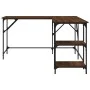 Schreibtisch aus braunem Eichenholzwerkstoff, 139 x 139 x 75 cm von , Schreibtische - Ref: Foro24-837591, Preis: 90,64 €, Rab...