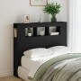 Cabecero con LED madera de ingeniería negro 120x18,5x103,5 cm de , Cabeceros y pies de cama - Ref: Foro24-837338, Precio: 78,...