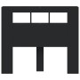 Cabecero con LED madera de ingeniería negro 120x18,5x103,5 cm de , Cabeceros y pies de cama - Ref: Foro24-837338, Precio: 78,...