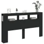 Kopfteil mit LED, schwarzem Holzwerkstoff, 180 x 18,5 x 103,5 cm von , Kopf- und Fußteile - Ref: Foro24-837359, Preis: 101,70...