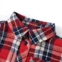 Camisa a cuadros infantil rojo y azul marino 92 de , Camisetas para niños - Ref: Foro24-13169, Precio: 10,96 €, Descuento: %