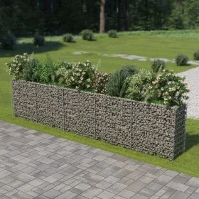 Arriate de gaviones de acero 450x50x100 cm de vidaXL, Maceteros y jardineras - Ref: Foro24-143564, Precio: 204,16 €, Descuent...
