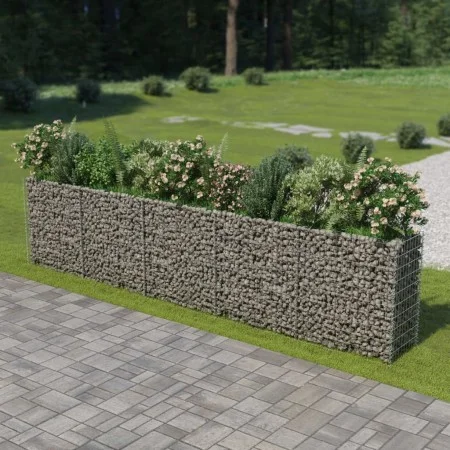 Arriate de gaviones de acero 450x50x100 cm de vidaXL, Maceteros y jardineras - Ref: Foro24-143564, Precio: 204,16 €, Descuent...
