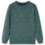 Sudadera infantil verde oscuro melange 128 de , Camisetas para niños - Ref: Foro24-12972, Precio: 11,64 €, Descuento: %