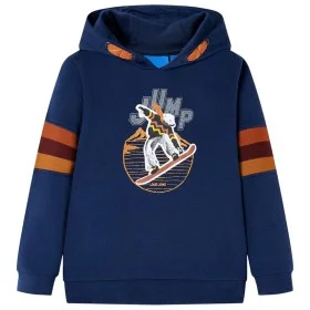 Sudadera infantil con capucha azul marino 140 de , Camisetas para niños - Ref: Foro24-13148, Precio: 12,97 €, Descuento: %