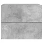 Wall bedside tables with LED lights 2 pcs concrete gray by , Nightstands - Ref: Foro24-836819, Price: 78,63 €, Discount: %
