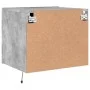 Wall bedside tables with LED lights 2 pcs concrete gray by , Nightstands - Ref: Foro24-836819, Price: 78,63 €, Discount: %