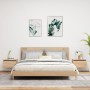 Mesitas de noche de pared con luces LED 2 unidades roble Sonoma de , Mesitas de noche - Ref: Foro24-836831, Precio: 67,63 €, ...