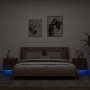 Mesitas de noche de pared con luces LED 2 unidades roble marrón de , Mesitas de noche - Ref: Foro24-836825, Precio: 96,53 €, ...