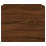 Mesitas de noche de pared con luces LED 2 unidades roble marrón de , Mesitas de noche - Ref: Foro24-836825, Precio: 96,53 €, ...