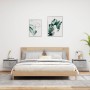 Mesitas de noche de pared con luces LED 2 uds gris hormigón de , Mesitas de noche - Ref: Foro24-836833, Precio: 75,38 €, Desc...