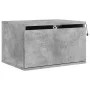 Wall bedside tables with LED lights 2 pcs concrete gray by , Nightstands - Ref: Foro24-836833, Price: 73,70 €, Discount: %