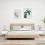 Mesitas de noche de pared con luces LED 2 unidades blanco de , Mesitas de noche - Ref: Foro24-836827, Precio: 68,09 €, Descue...