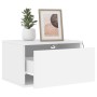 Mesitas de noche de pared con luces LED 2 unidades blanco de , Mesitas de noche - Ref: Foro24-836827, Precio: 68,09 €, Descue...