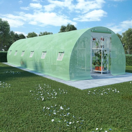 Invernadero 27m² 900x300x200 cm de vidaXL, Invernaderos - Ref: Foro24-45537, Precio: 301,54 €, Descuento: %