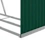 Leñero de acero galvanizado verde 120x45x140 cm de , Bolsas y soportes de leña - Ref: Foro24-364541, Precio: 54,28 €, Descuen...