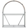 Leñero de acero galvanizado marrón claro 120x45x140 cm de , Bolsas y soportes de leña - Ref: Foro24-364581, Precio: 51,76 €, ...