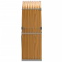 Leñero de acero galvanizado marrón claro 120x45x140 cm de , Bolsas y soportes de leña - Ref: Foro24-364581, Precio: 51,76 €, ...