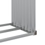 Leñero de acero galvanizado marrón claro 120x45x140 cm de , Bolsas y soportes de leña - Ref: Foro24-364581, Precio: 51,76 €, ...