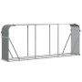 Leñero de acero galvanizado gris claro 234x45x100 cm de , Bolsas y soportes de leña - Ref: Foro24-364555, Precio: 62,23 €, De...