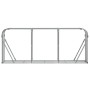 Leñero de acero galvanizado gris claro 234x45x100 cm de , Bolsas y soportes de leña - Ref: Foro24-364555, Precio: 62,23 €, De...
