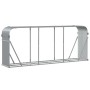 Leñero de acero galvanizado gris claro 234x45x100 cm de , Bolsas y soportes de leña - Ref: Foro24-364555, Precio: 62,23 €, De...