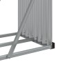 Leñero de acero galvanizado gris claro 234x45x100 cm de , Bolsas y soportes de leña - Ref: Foro24-364555, Precio: 62,23 €, De...