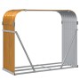 Leñero de acero galvanizado marrón claro 120x45x100 cm de , Bolsas y soportes de leña - Ref: Foro24-364583, Precio: 47,94 €, ...