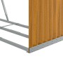 Leñero de acero galvanizado marrón claro 120x45x100 cm de , Bolsas y soportes de leña - Ref: Foro24-364583, Precio: 47,94 €, ...