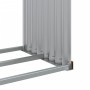 Leñero de acero galvanizado marrón claro 120x45x100 cm de , Bolsas y soportes de leña - Ref: Foro24-364583, Precio: 47,94 €, ...