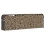 Leñero de acero galvanizado marrón 300x45x100 cm de , Bolsas y soportes de leña - Ref: Foro24-364576, Precio: 85,39 €, Descue...