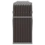 Leñero de acero galvanizado marrón 300x45x100 cm de , Bolsas y soportes de leña - Ref: Foro24-364576, Precio: 85,39 €, Descue...