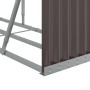 Leñero de acero galvanizado marrón 300x45x100 cm de , Bolsas y soportes de leña - Ref: Foro24-364576, Precio: 86,66 €, Descue...
