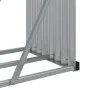 Leñero de acero galvanizado marrón 300x45x100 cm de , Bolsas y soportes de leña - Ref: Foro24-364576, Precio: 85,39 €, Descue...