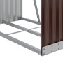 Leñero de acero galvanizado marrón 80x45x120 cm de , Bolsas y soportes de leña - Ref: Foro24-364569, Precio: 57,10 €, Descuen...