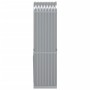 Leñero de acero galvanizado gris claro 40x45x170 cm de , Bolsas y soportes de leña - Ref: Foro24-364548, Precio: 48,98 €, Des...